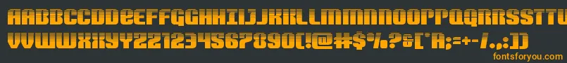 Nightwraithhalf Font – Orange Fonts on Black Background