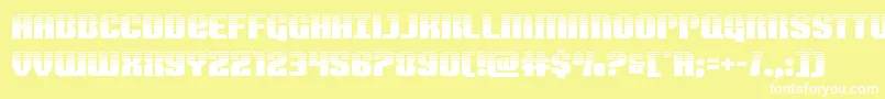 Nightwraithhalf Font – White Fonts on Yellow Background