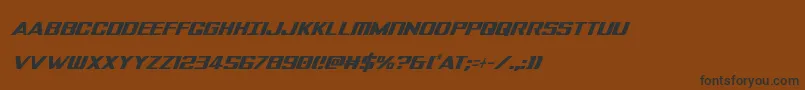 Tigersharkextracondital Font – Black Fonts on Brown Background