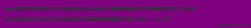 Tigersharkextracondital Font – Black Fonts on Purple Background