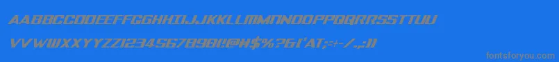 Tigersharkextracondital Font – Gray Fonts on Blue Background