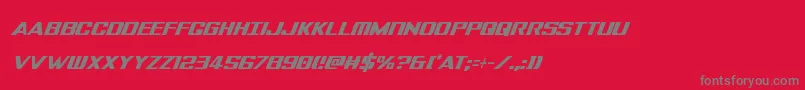 Tigersharkextracondital Font – Gray Fonts on Red Background