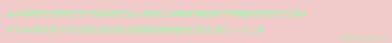 Tigersharkextracondital Font – Green Fonts on Pink Background