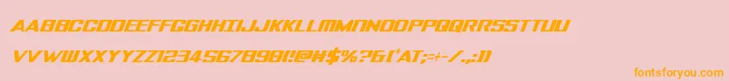 Tigersharkextracondital Font – Orange Fonts on Pink Background