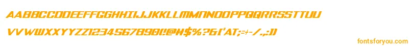 Шрифт Tigersharkextracondital – оранжевые шрифты