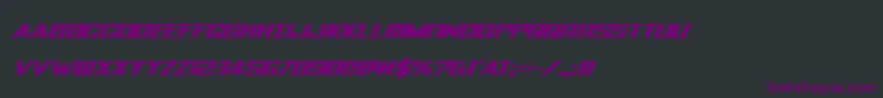 Tigersharkextracondital Font – Purple Fonts on Black Background