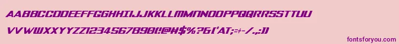 Tigersharkextracondital Font – Purple Fonts on Pink Background
