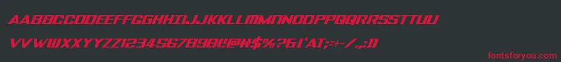 Tigersharkextracondital Font – Red Fonts on Black Background