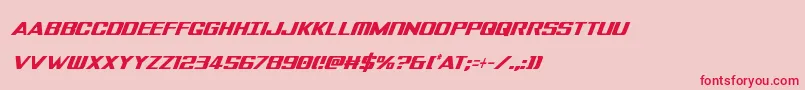 Tigersharkextracondital Font – Red Fonts on Pink Background