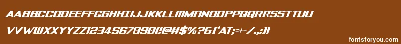 Tigersharkextracondital Font – White Fonts on Brown Background