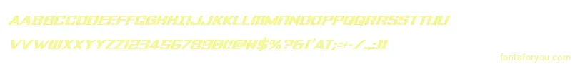 Tigersharkextracondital Font – Yellow Fonts on White Background