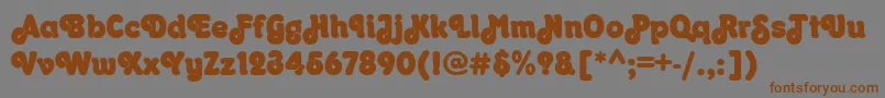 More about OrkneyRegular Font OrkneyRegular Font – Brown Fonts on Gray Background