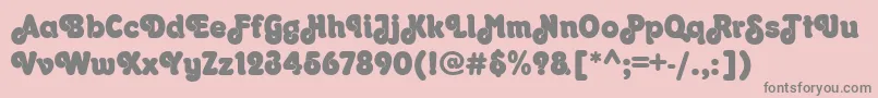 OrkneyRegular Font – Gray Fonts on Pink Background