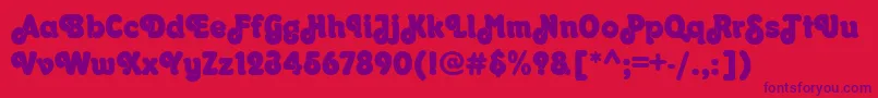 OrkneyRegular Font – Purple Fonts on Red Background