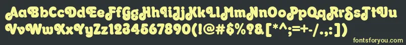 OrkneyRegular Font – Yellow Fonts on Black Background