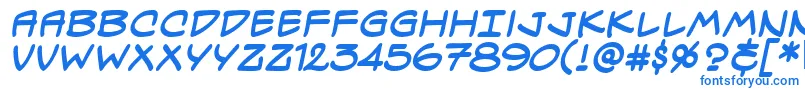 SpectreVerdeBbBold-Schriftart – Blaue Schriften