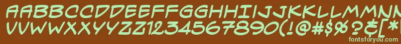 SpectreVerdeBbBold Font – Green Fonts on Brown Background