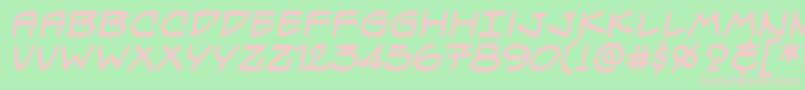 SpectreVerdeBbBold Font – Pink Fonts on Green Background