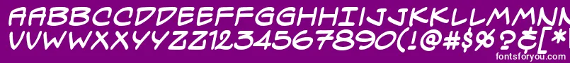 SpectreVerdeBbBold Font – White Fonts on Purple Background