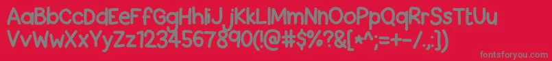 Back To School Font – Gray Fonts on Red Background