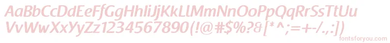 RaspoutinedemiboldTb Font – Pink Fonts on White Background