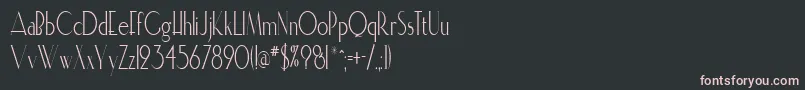 Elisiacondensed Font – Pink Fonts on Black Background