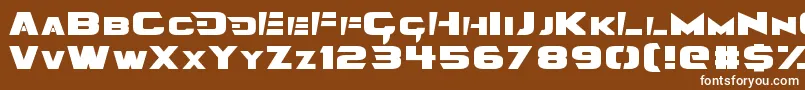 フォントAngolmois – 茶色の背景に白い文字