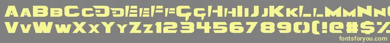 Angolmois Font – Yellow Fonts on Gray Background