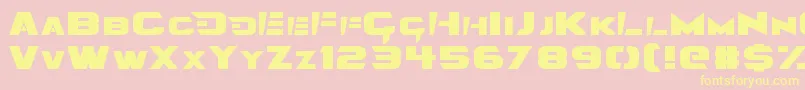 Angolmois Font – Yellow Fonts on Pink Background