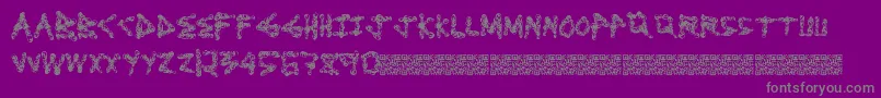 Dirtylooks Font – Gray Fonts on Purple Background