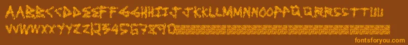 Dirtylooks Font – Orange Fonts on Brown Background