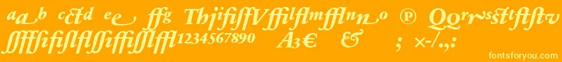 Más sobre la fuente SabonnextLtExtraBoldItalicAlternate fuente SabonnextLtExtraBoldItalicAlternate – Fuentes Amarillas Sobre Fondo Naranja