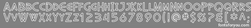 SfDiegoSansOutline Font – White Fonts on Gray Background