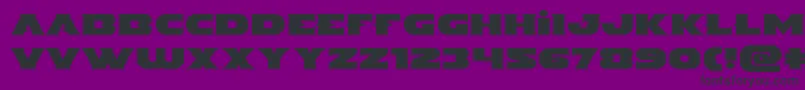 Indigodemonexpand Font – Black Fonts on Purple Background