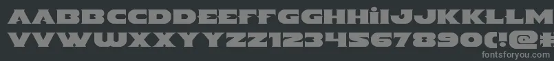 Indigodemonexpand Font – Gray Fonts on Black Background