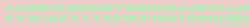 Indigodemonexpand Font – Green Fonts on Pink Background