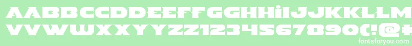 Indigodemonexpand Font – White Fonts on Green Background