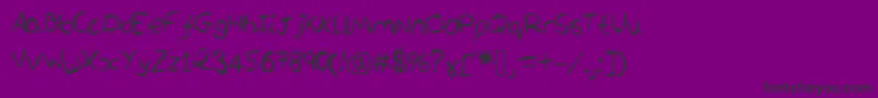 Orcascript Font – Black Fonts on Purple Background