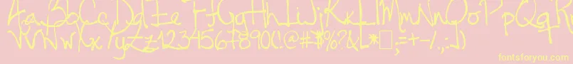 Подробнее о шрифте Tehzeta Шрифт Tehzeta – жёлтые шрифты на розовом фоне