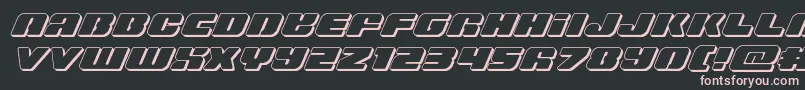 Шрифт Capricus3D – розовые шрифты на чёрном фоне