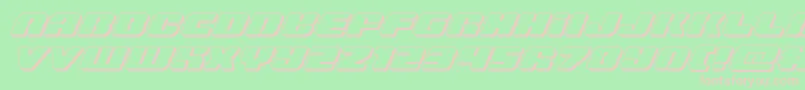 Police Capricus3D – polices roses sur fond vert