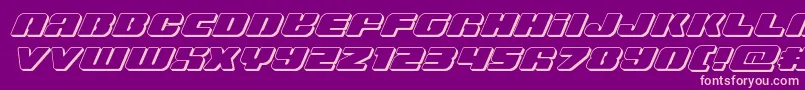 Police Capricus3D – polices roses sur fond violet