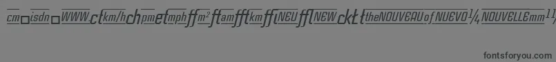 CasestudynooneLtMediumItalicAlternate Font – Black Fonts on Gray Background