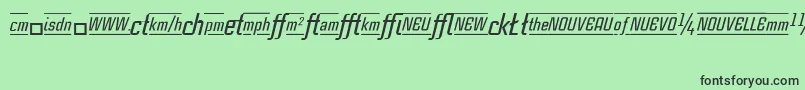 CasestudynooneLtMediumItalicAlternate Font – Black Fonts on Green Background