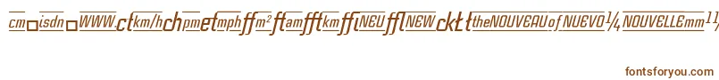 Шрифт CasestudynooneLtMediumItalicAlternate – коричневые шрифты на белом фоне