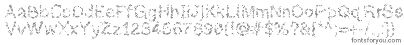Шрифт Almostinfinity – серые шрифты