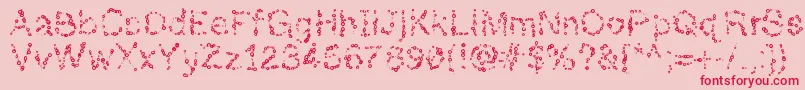 Almostinfinity Font – Red Fonts on Pink Background