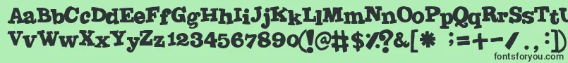 Jointbypizzadude Font – Black Fonts on Green Background