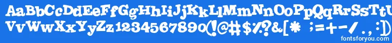 Jointbypizzadude Font – White Fonts on Blue Background