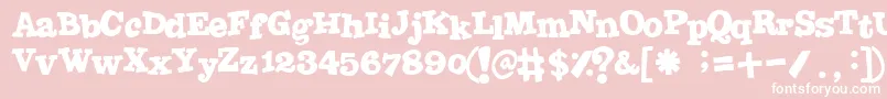 Jointbypizzadude Font – White Fonts on Pink Background